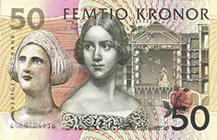 Fifty Kronor Bank Note showing Jenny Lind